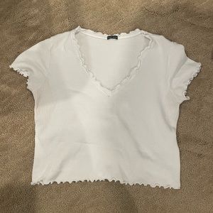 Brandy Melville waffle knit crop